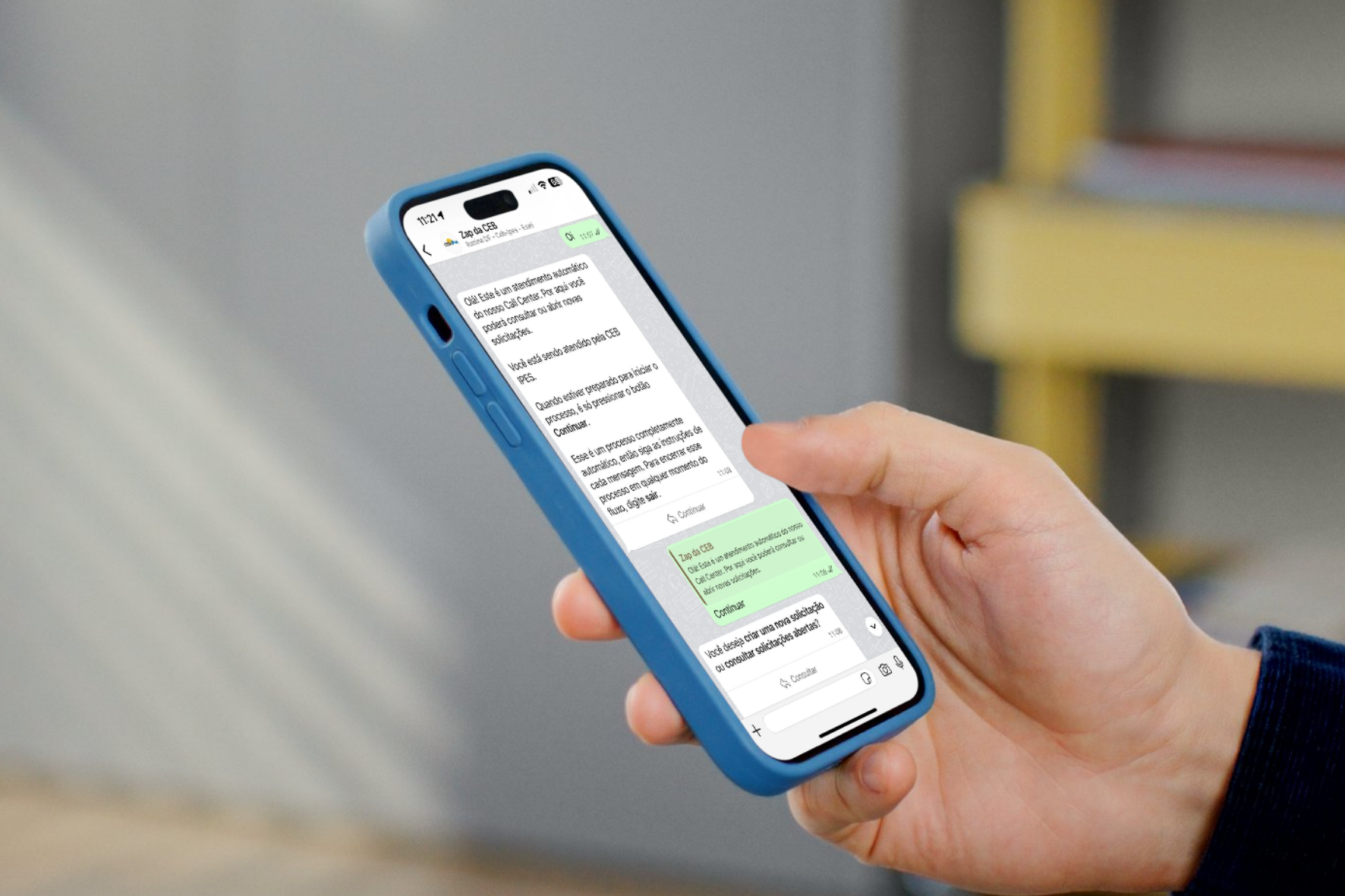 CEB IPes lança atendimento por WhatsApp para facilitar pedidos de manutenção