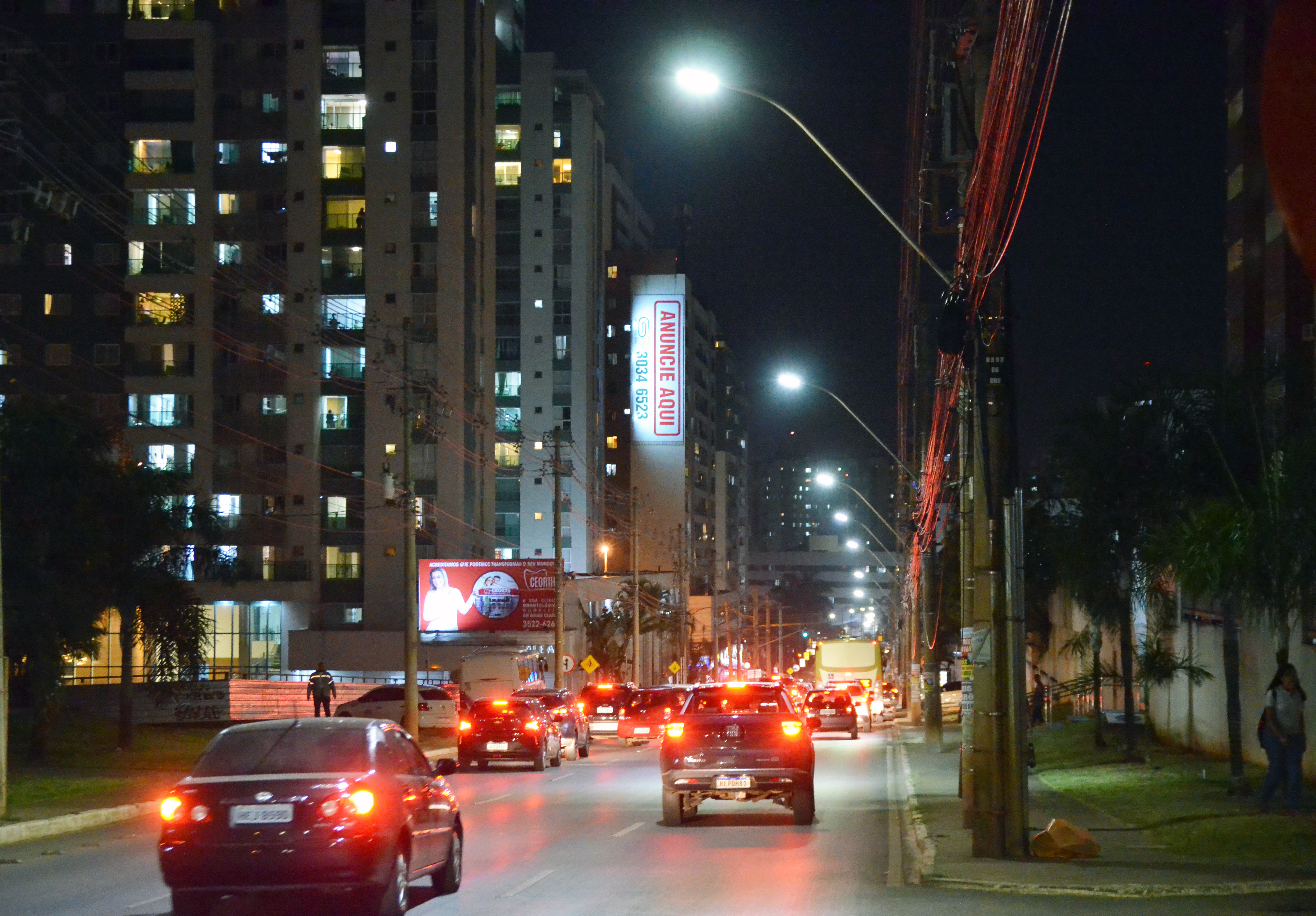 Iluminação de LED chega às principais avenidas de Águas Claras