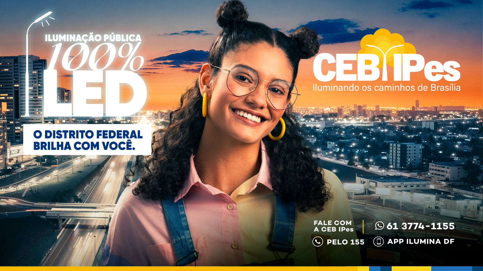 CEB IPes conclui modernização da iluminação pública do DF com tecnologia 100% LED antes do prazo